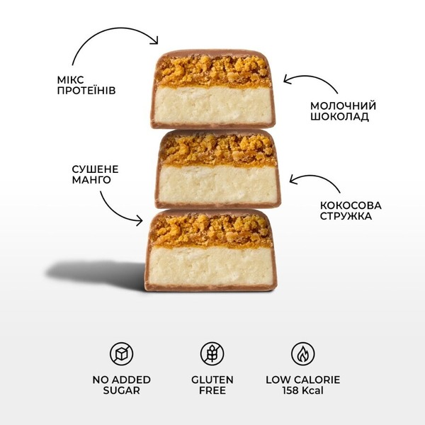 Батончики Spacefood Space Bite Protein Bar Coconut-Mango, 10*45 грамм. Фото 4