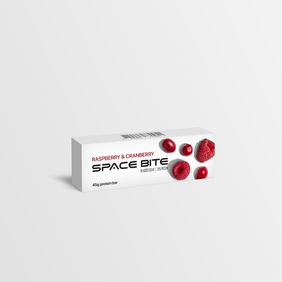 Батончики Spacefood Space Bite Protein Bar Cranberry-Raspberry, 10*45 грамм. Фото 3