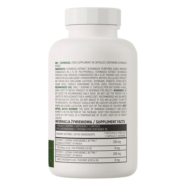 Екстракт ехінацеї OstroVit Vege Echinacea, 90 капсул для зміцнення імунної системи. Фото 2
