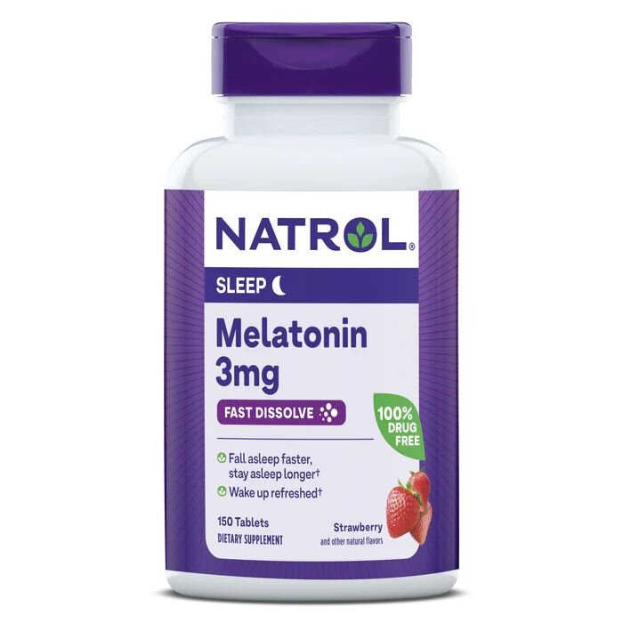 Мелатонін Natrol Melatonin 3 mg Fast Dissolve, 150 таблеток