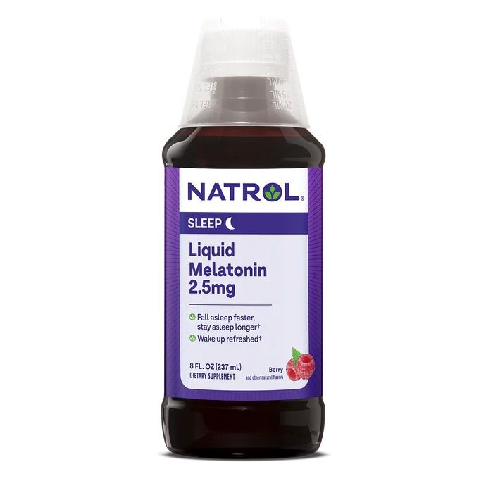 Мелатонін Natrol Melatonin 2.5 mg Liquid, 237 мл