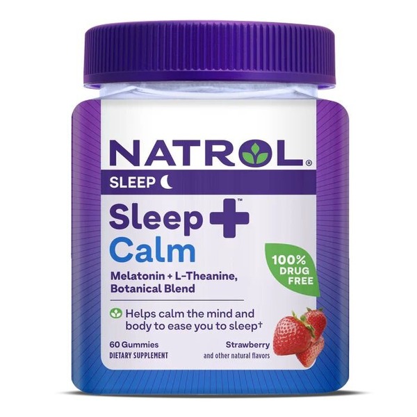 Суміші для сну Natrol Sleep + Calm, 60 желейок