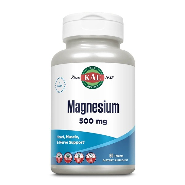 Магній KAL Magnesium 500 mg, 60 таблеток