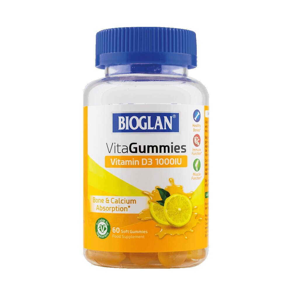 Витамін D3 Bioglan VitaGummies Vitamin D3 1000 IU, 60 желейок