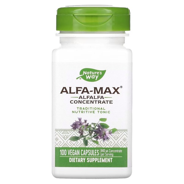Концентрат люцерни Nature's Way Alfa-Max, 100 капсул для підтримки загального здоров'я