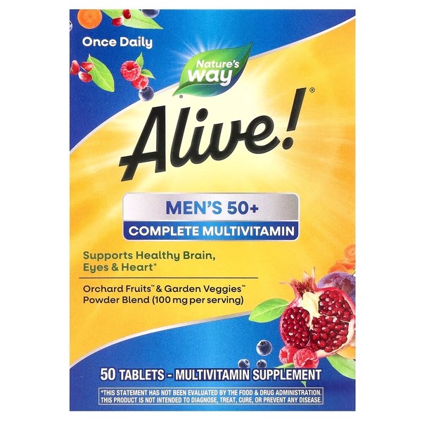 Комплекс для здоров'я чоловіків 50+ Nature's Way Alive! Men's 50+, 50 таблеток