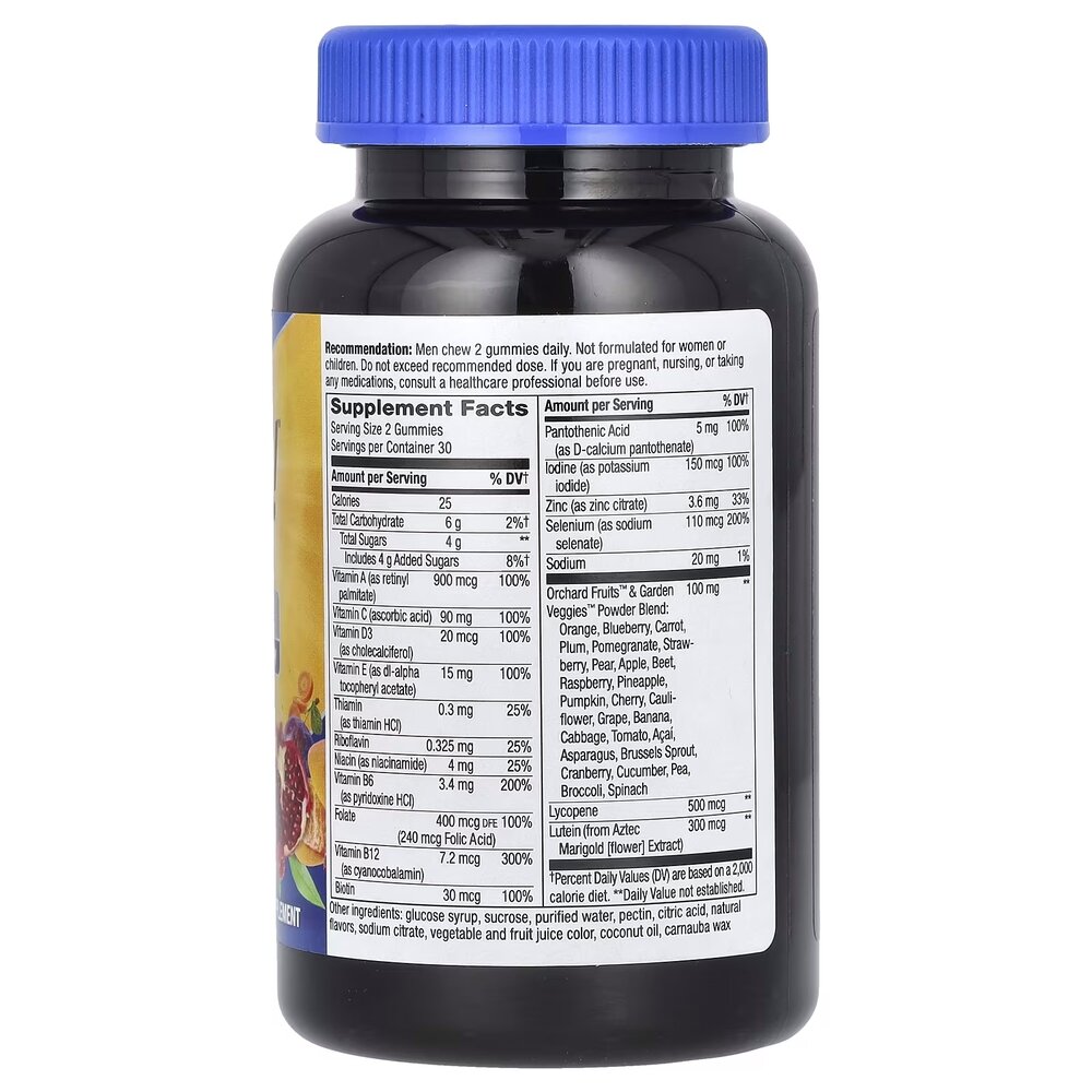 Комплекс для здоров'я чоловіків 50+ Nature's Way Alive! Men's 50+ Gummy, 60 желейок. Фото 2