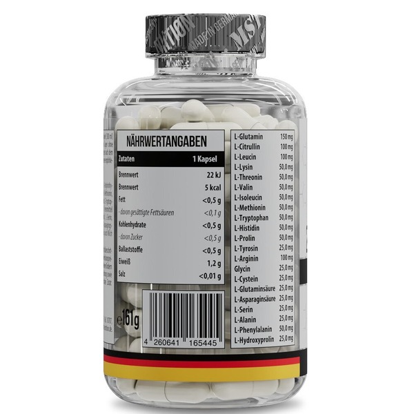 Амінокислота MST Nutrition 21 Amino Acids, 120 капсул для підтримки м'язів. Фото 3