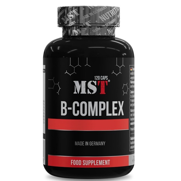 Комплекс вітамінів групи B MST Nutrition B-Complex Professional, 120 капсул для підтримки загального здоров'я
