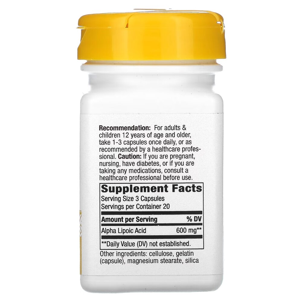 Альфа-ліпоєва кислота Nature's Way Alpha Lipoic Acid 600 mg, 60 капсул. Фото 2