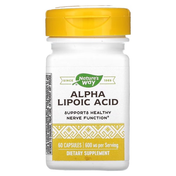 Альфа-ліпоєва кислота Nature's Way Alpha Lipoic Acid 600 mg, 60 капсул