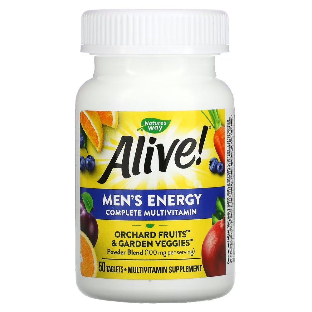 Комплекс для здоров'я чоловіків Nature's Way Alive! Men's Energy, 50 таблеток. Фото 3