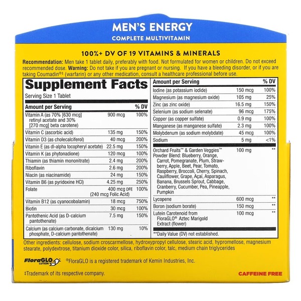 Комплекс для здоров'я чоловіків Nature's Way Alive! Men's Energy, 50 таблеток. Фото 2