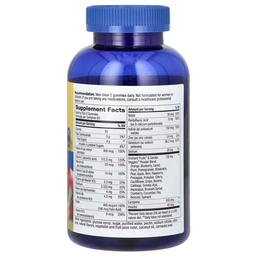 Комплекс для здоров'я чоловіків Nature's Way Alive! Men's Gummy, 130 желейок. Фото 2