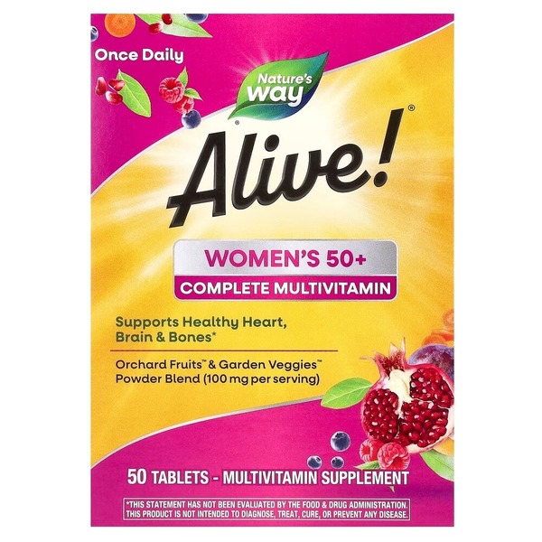 Комплекс для здоров'я жінок 50+ Nature's Way Alive! Women's 50+, 50 таблеток