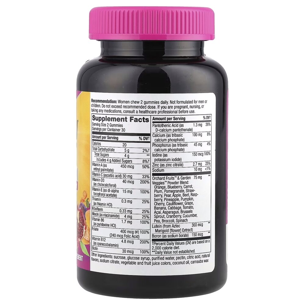 Комплекс для здоров'я жінок 50+ Nature's Way Alive! Women's 50+ Gummy, 60 желейок. Фото 2