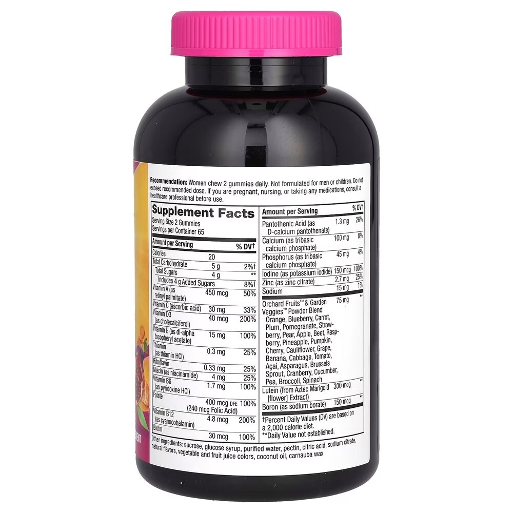Комплекс для здоров'я жінок 50+ Nature's Way Alive! Women's 50+ Gummy, 130 желейок. Фото 2