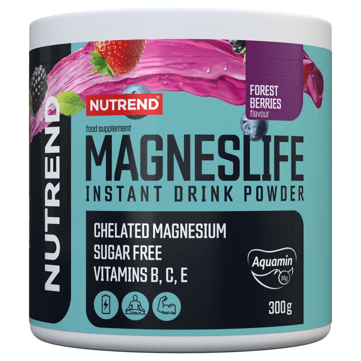 Вітаміни та мінерали Nutrend MagnesLife Instant Drink Powder, 300 грам. Фото 2