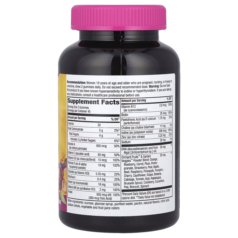 Комплекс для здоров'я матері та дитини Nature's Way Alive! Prenatal Multivitamin Gummy, 90 желейок. Фото 2