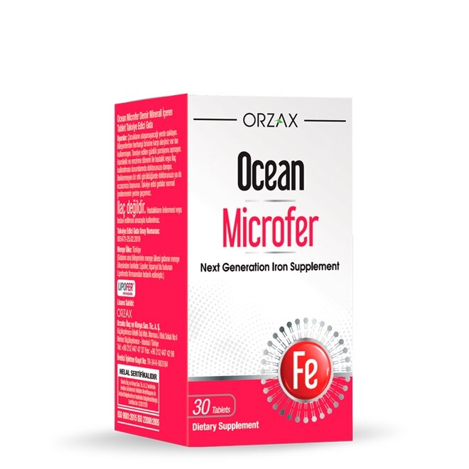 Микрокапсулированное железо Orzax Ocean Microfer, 30 таблеток