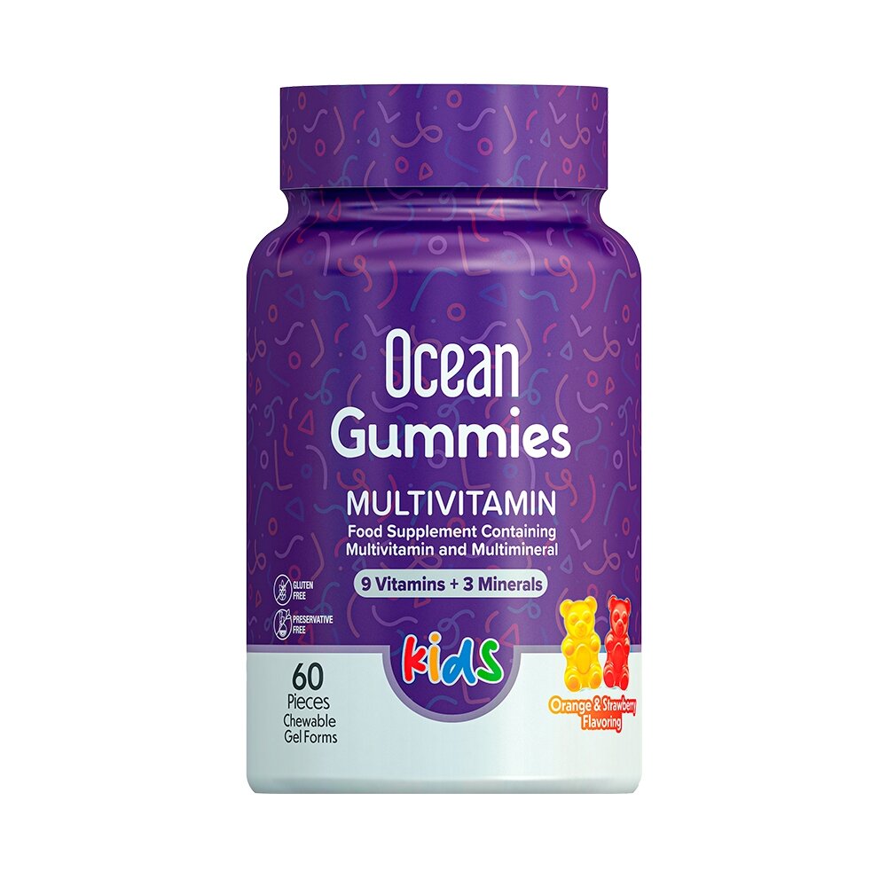 Комплекс для здоров'я дітей Orzax Ocean Gummies MultiVitamin, 60 желейок