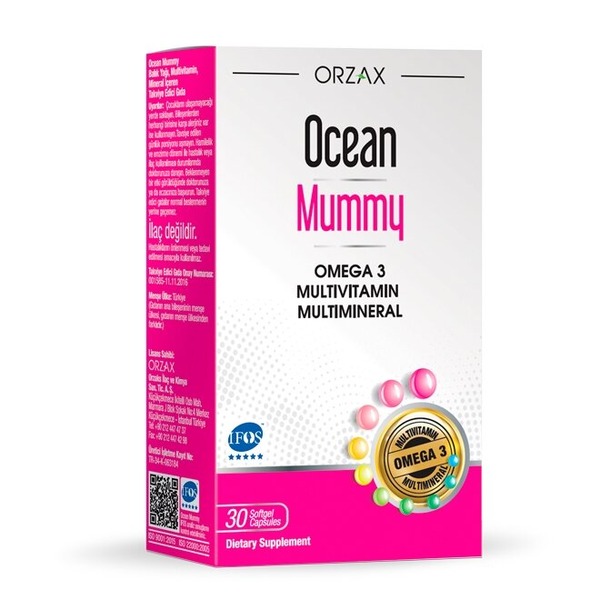 Комплекс для вагітних та годуючих жінок Orzax Ocean Mummy, 30 капсул