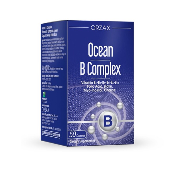 Комплекс вітамінів групи В Orzax Ocean B-Complex, 50 капсул