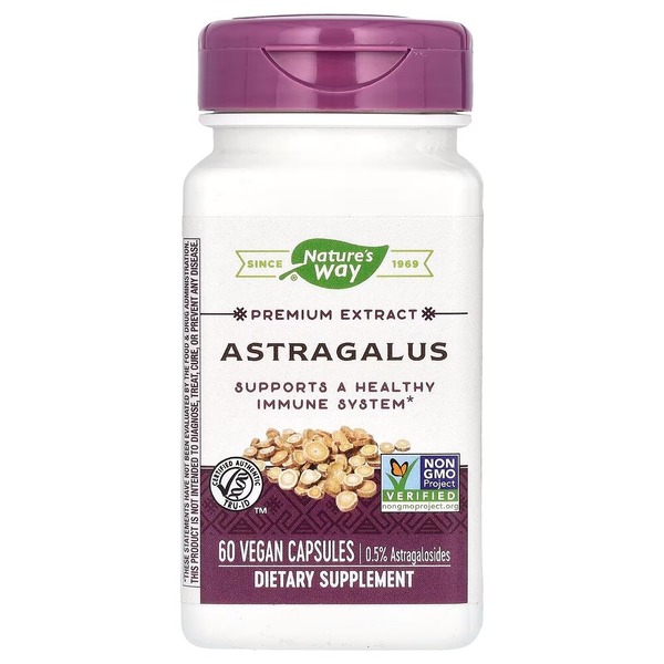 Екстракт кореня астрагалу Nature's Way Astragalus, 60 вегакапсул для підтримки імунної системи