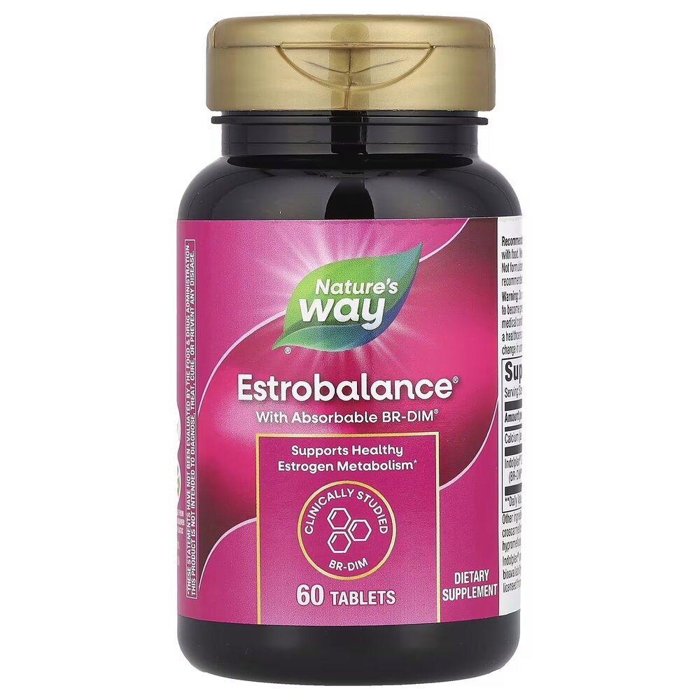 Вітаміни та мінерали Nature's Way Estrobalance with Absorbable BR-DIM, 60 таблеток. Фото 3
