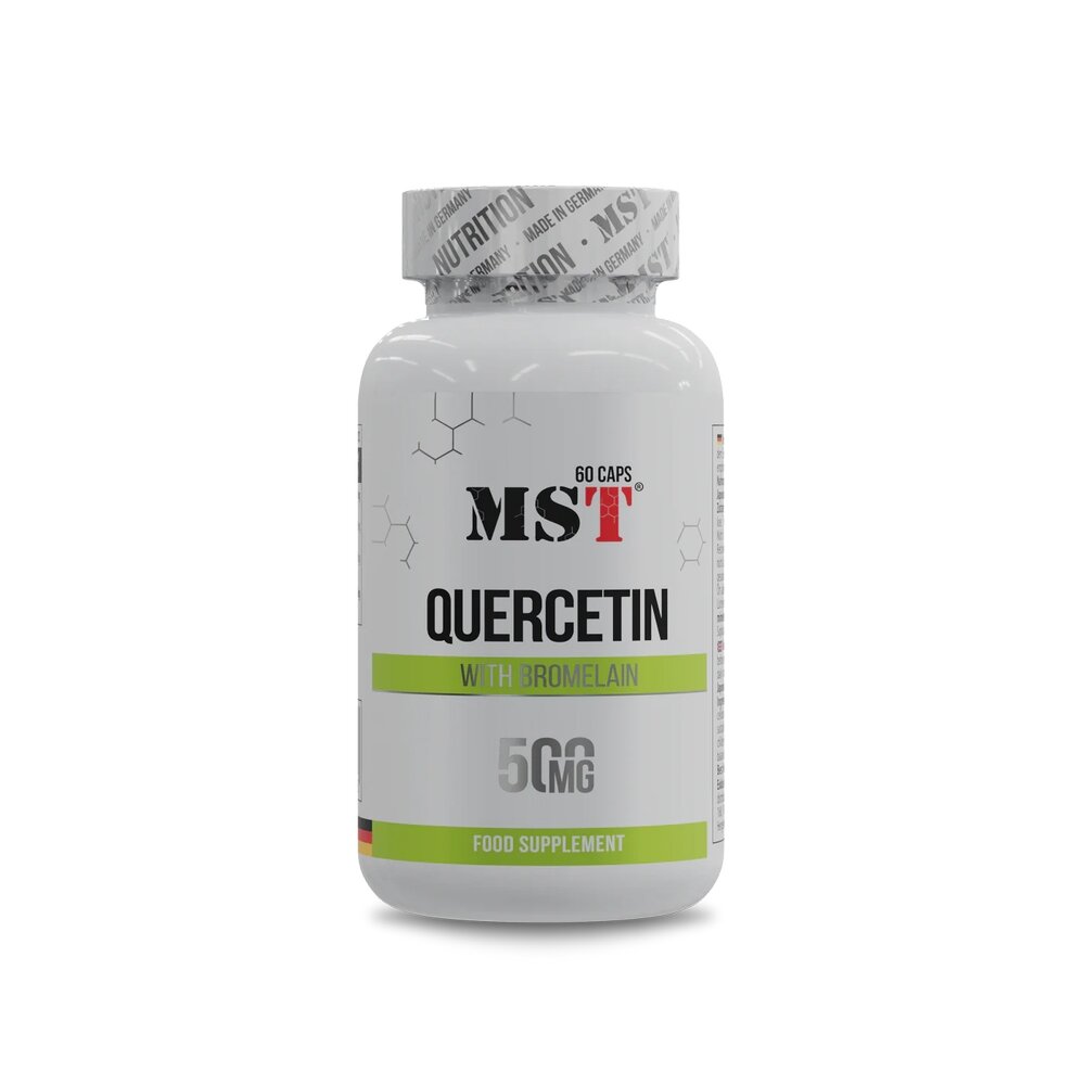 Кверцетин и бромелейн MST Nutrition Quercetin Bromelain, 60 капсул для поддержки иммунной системы