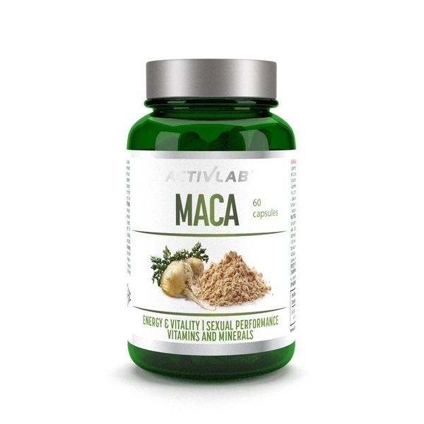Екстракт маки та Бета-екдистерон ActivLab Maca, 60 капсул для підтримки загального самопочуття