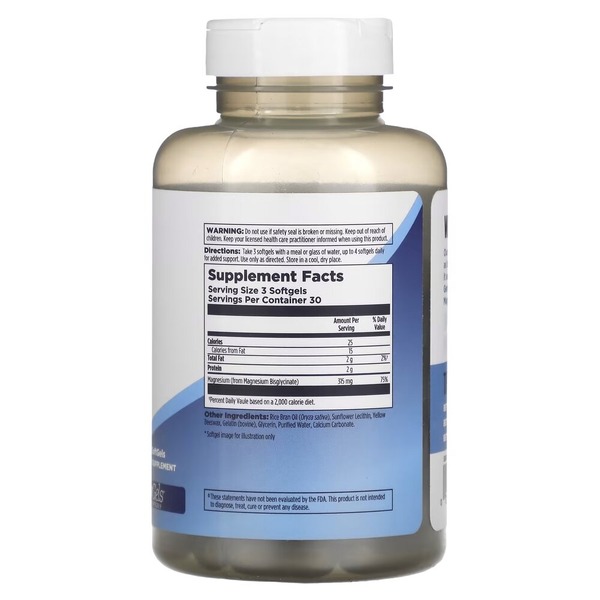 Магній гліцинат KAL Magnesium Glycinate 315 mg, 90 таблеток для підтримки м'язів, кісток та нервової системи. Фото 2