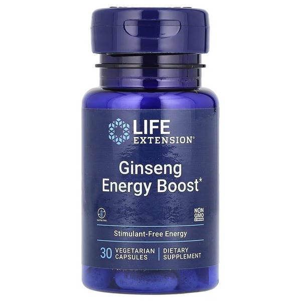Екстракти кордицепсу та женьшеню Life Extension Ginseng Energy Boost, 30 вегакапсул для підтримки життєвої активності