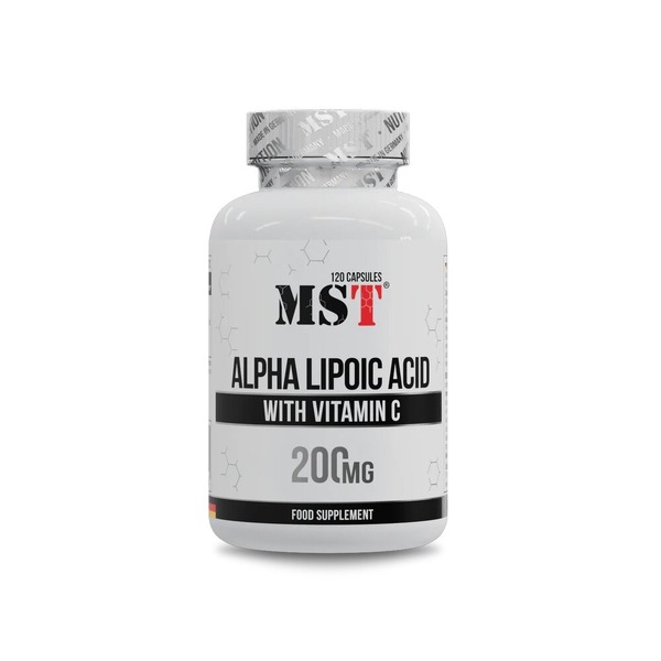 Альфа-липоевая кислота MST Nutrition Alpha Lipoic Acid, 120 капсул с витамином С