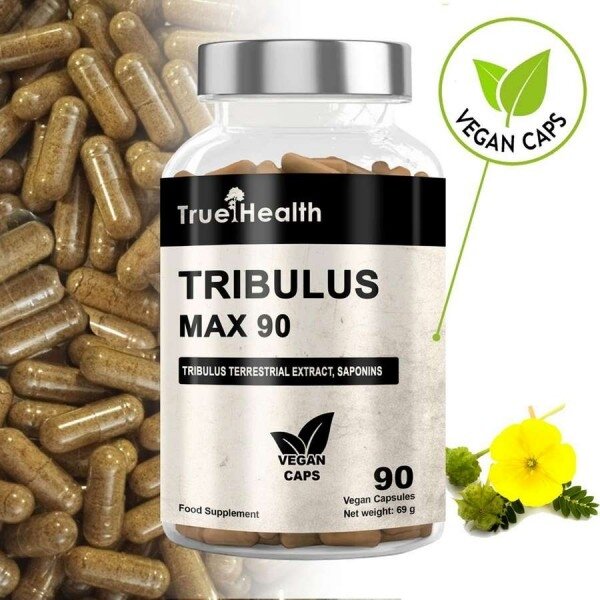 Экстракт трибулуса террестриса True Health Tribulus Max 200 mg, 90 вегакапсул для поддержания половой функции. Фото 2