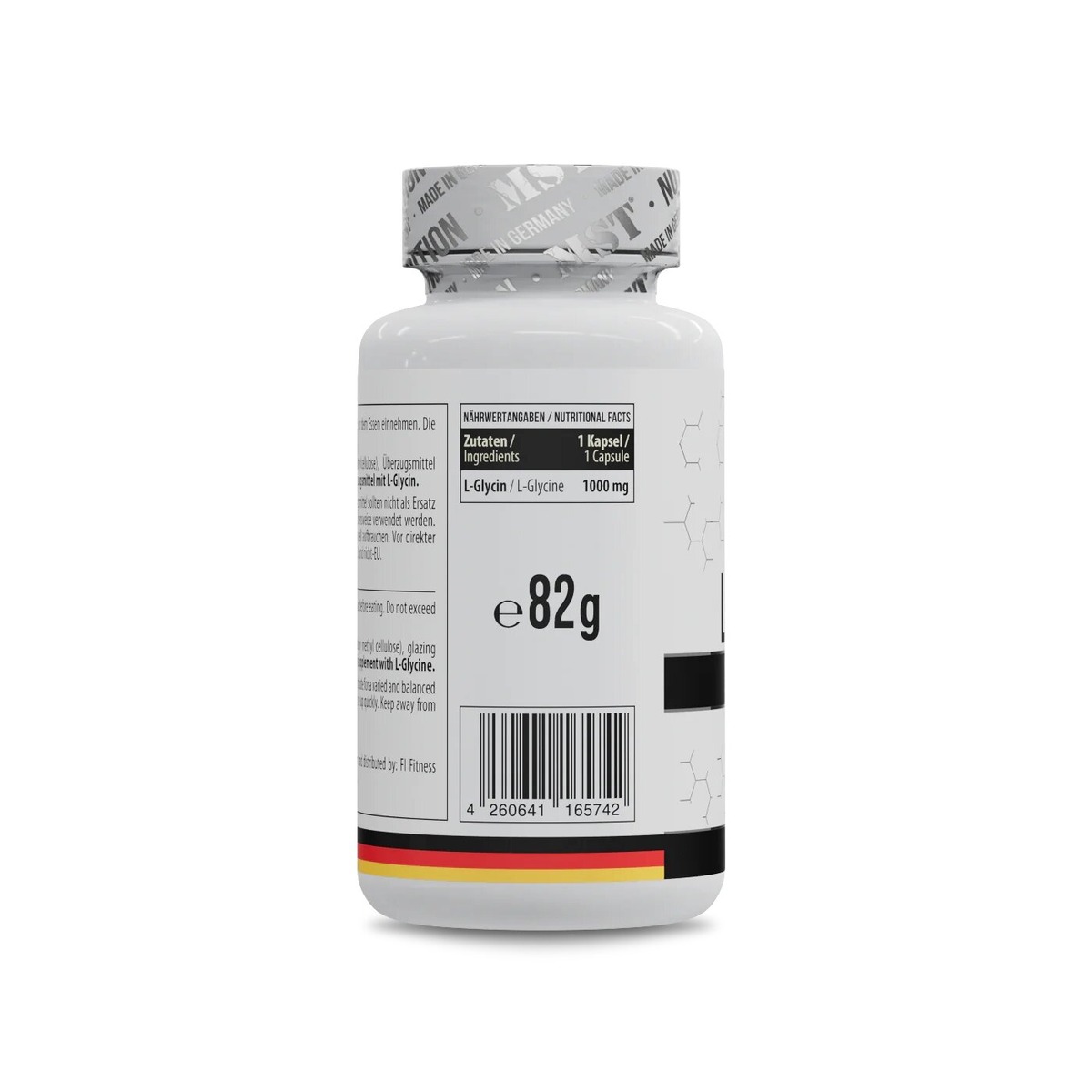 Гліцин MST Nutrition Glycine 1000 mg, 60 капсул для підтримки нервової системи. Фото 2