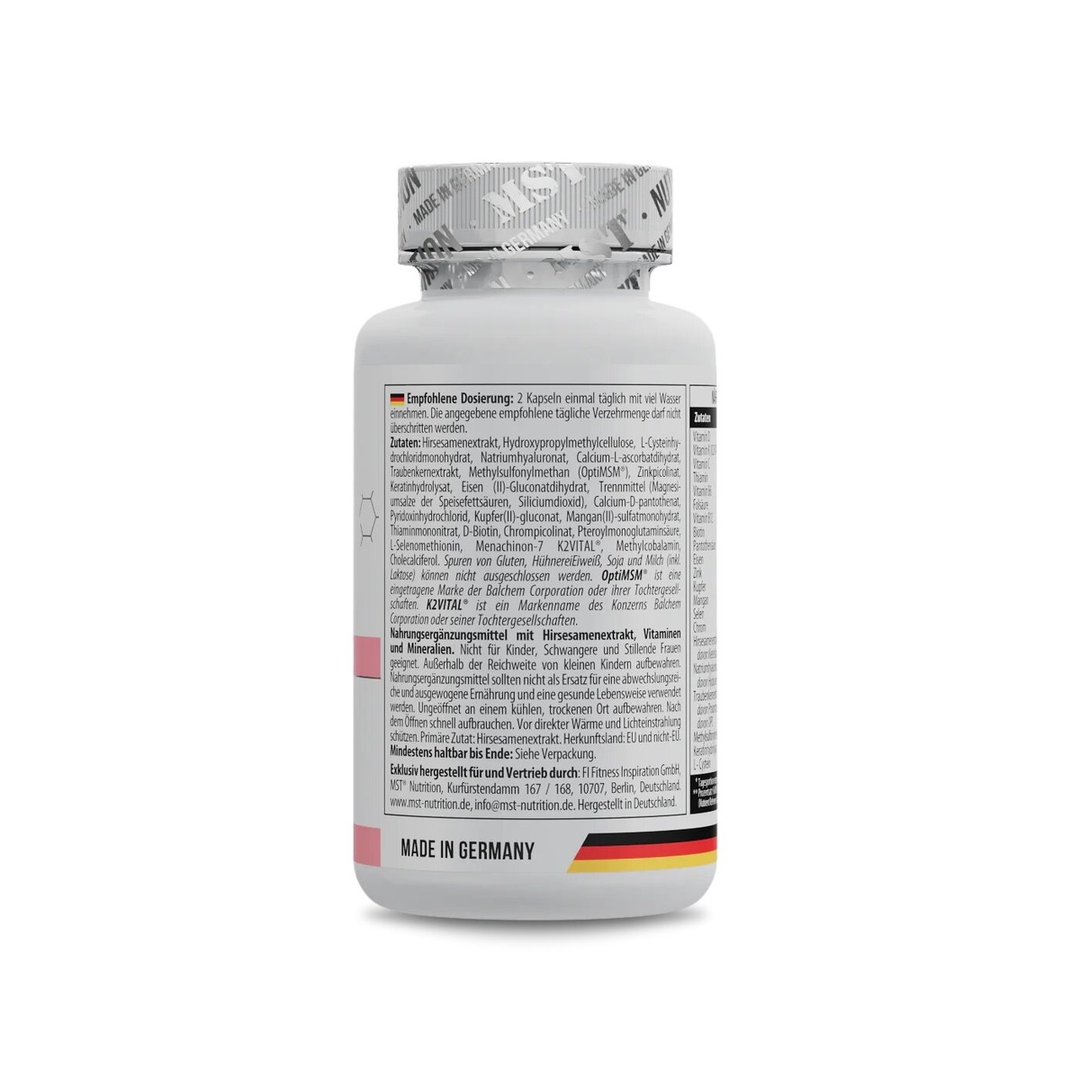 Комплекст MST Nutrition Hair Advanced Formula, 60 капсул для поддержки и улучшения волос. Фото 3