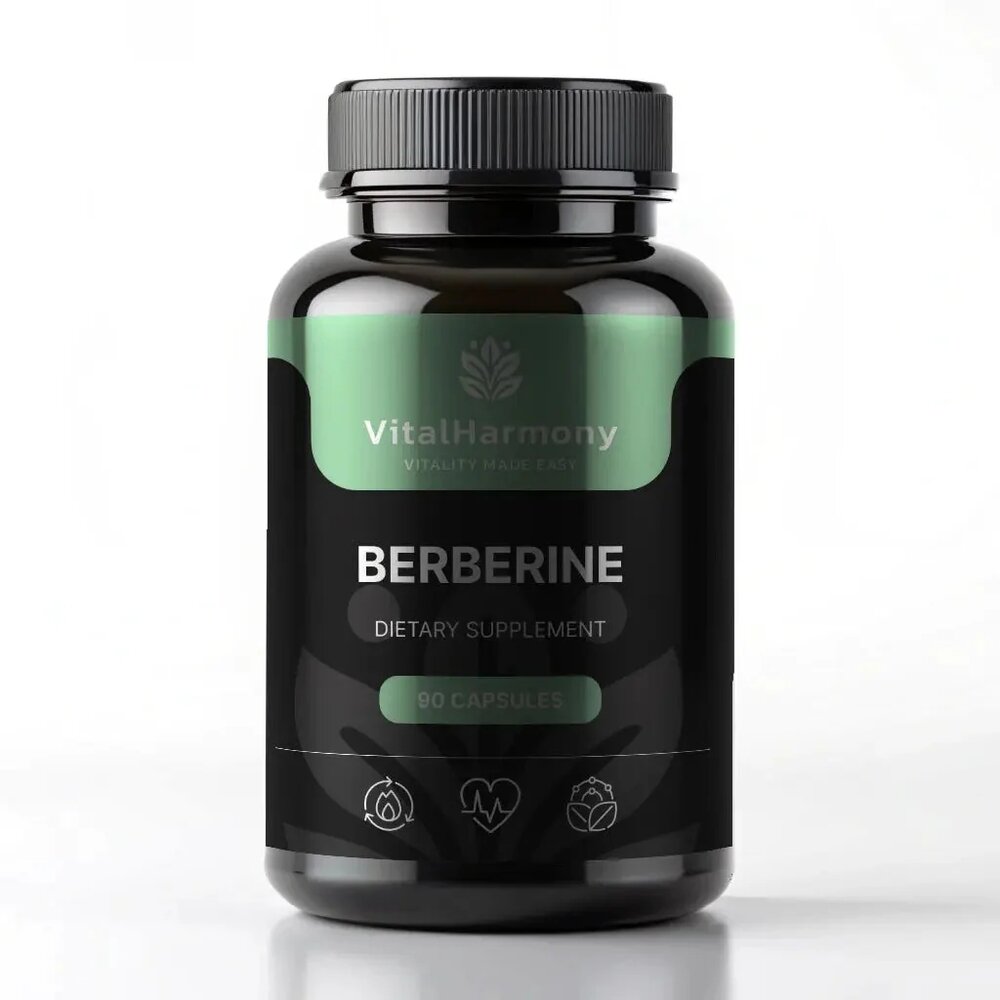 Екстракт барбариса VitalHarmony Berberine 500 mg, 90 капсул для підтримки рівня цукру в крові