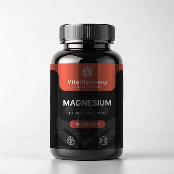 Цитрат магнію VitalHarmony Magnesium Citrate, 90 капсул для зміцнення кісткової тканини