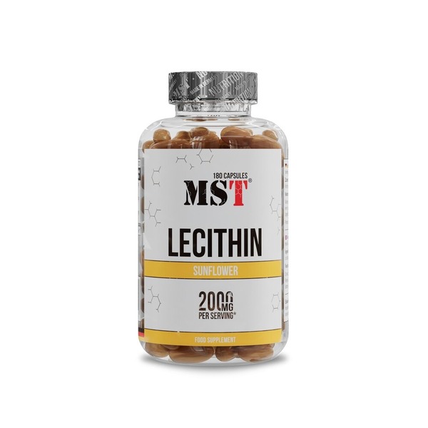 Соняшниковий лецитин MST Nutrition Lecithin Sunflower, 90 капсул для здоров'я внутрішніх органів