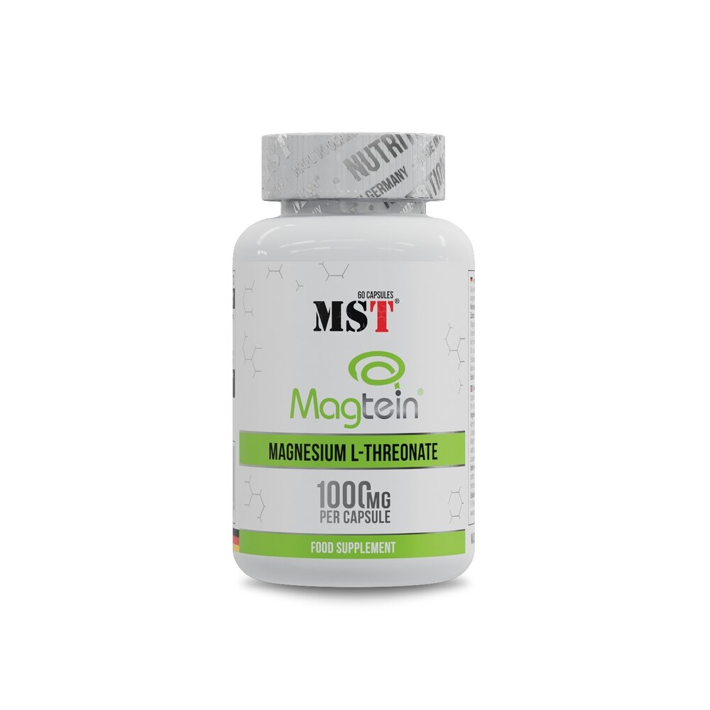Магний L-треонат MST Nutrition Magnesium L-Threonate 1000 mg, 60 капсул для нервной системы