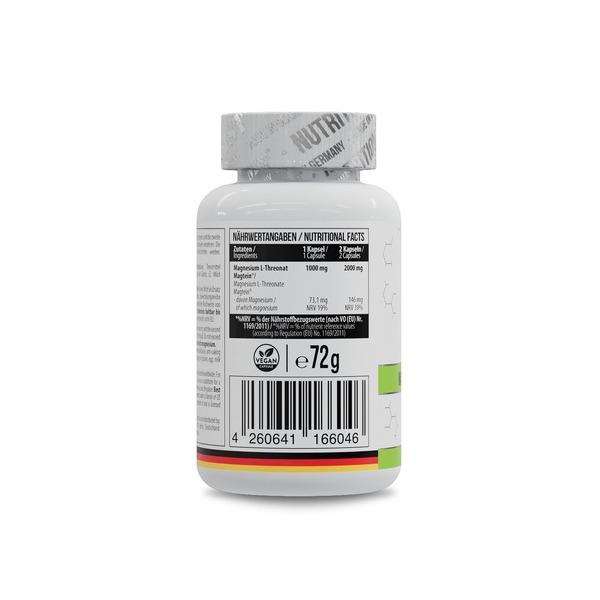 Магний L-треонат MST Nutrition Magnesium L-Threonate 1000 mg, 60 капсул для нервной системы. Фото 2