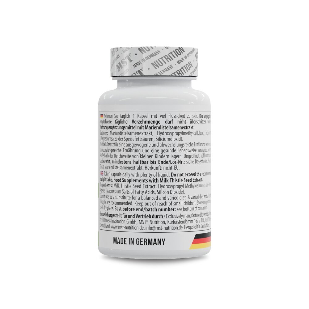 Розторопша MST Nutrition Milk Thistle 300 mg, 60 капсул для печінки та детоксикація. Фото 3