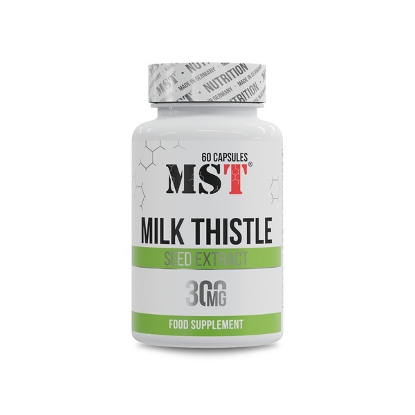 Розторопша MST Nutrition Milk Thistle 300 mg, 60 капсул для печени и детоксикация