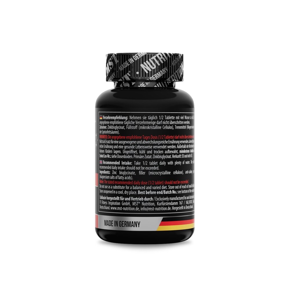 Цинк бісгліцинат MST Nutrition Zinc Pro Chelate, 60 таблеток. Фото 3