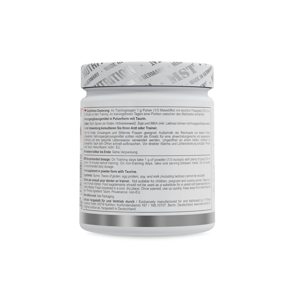 Таурін MST Nutrition Taurine, 300 грам. Фото 3
