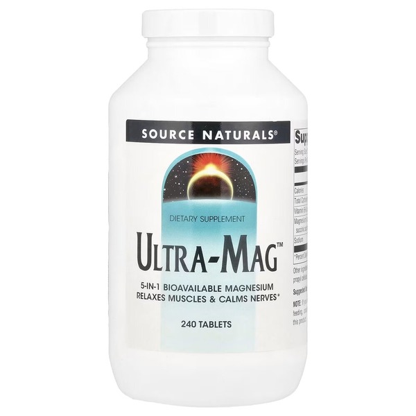 Комплекс магния Source Naturals Ultra-Mag, 240 таблеток из пяти форм