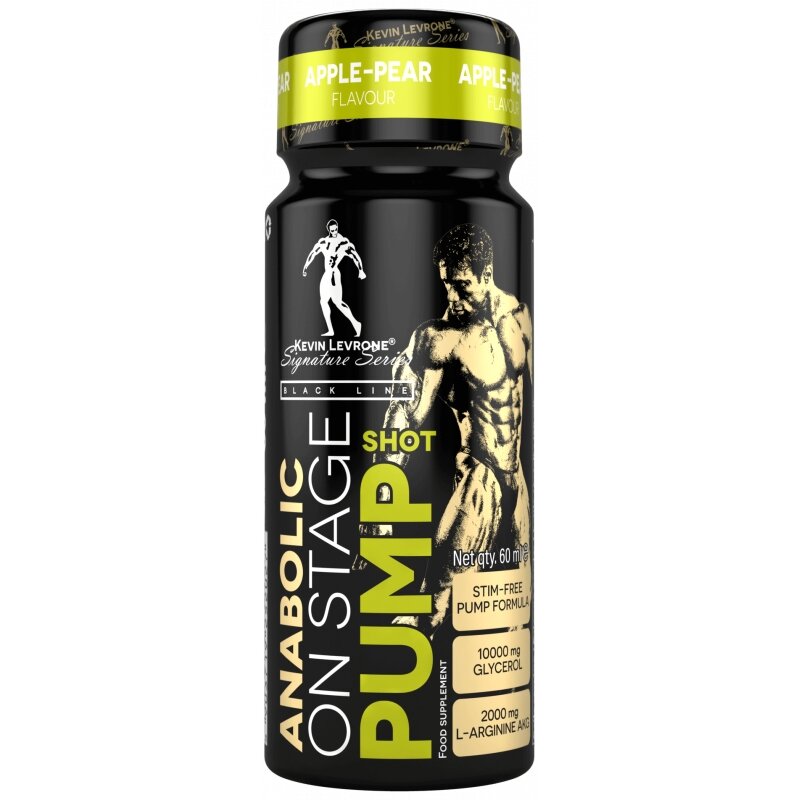 Предтренировочный комплекс Kevin Levrone Black Line Anabolic On Stage Pump Shot, 60 мл. Фото 2