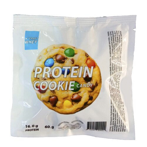 Протеїнове печиво Craft Whey Protein Cookie 60 грам, Candy - Цукерка