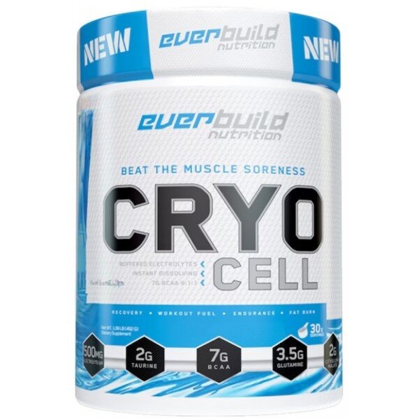 Незаменимые аминокислоты EverBuild Nutrition Cryo Cell BCAA 8:1:1, 480 грамм